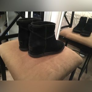 UGG | Classic Femme Mini Wedge Boots In Black USED